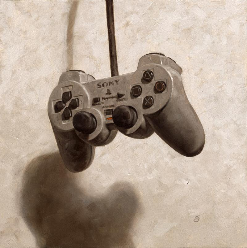 Illustration for article titled DualShock, Paint On Canvas, 2015